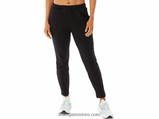RPVB2901 rendimiento negro Asics pantalón de mujer de punto cepillado