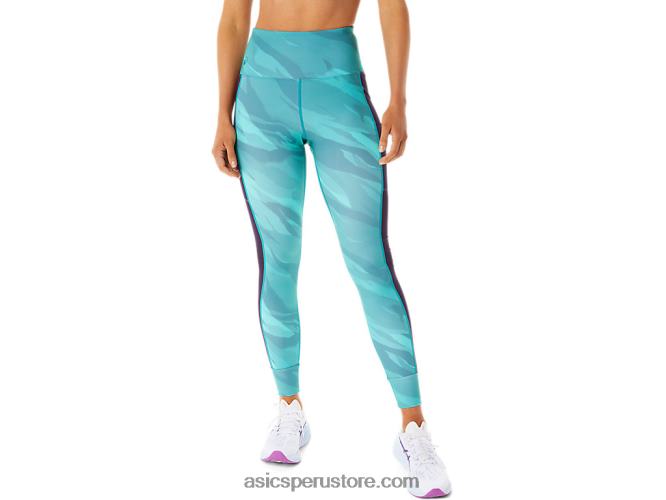 RPVB2914 pino brumoso Asics mallas estampadas de entrenamiento para mujer