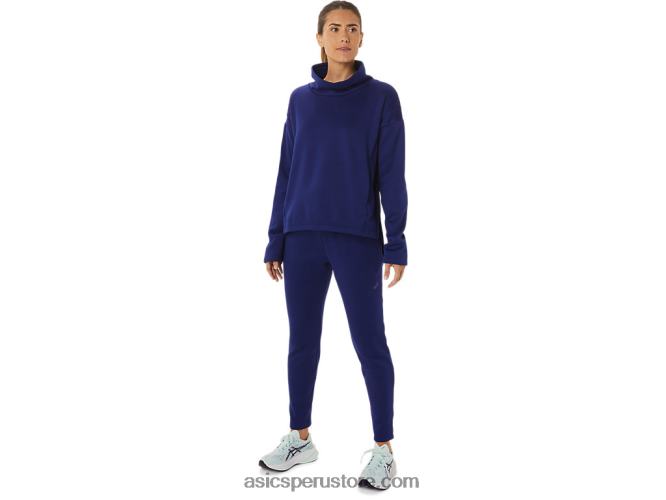 RPVB2936 buceo azul Asics pantalón de mujer de punto cepillado