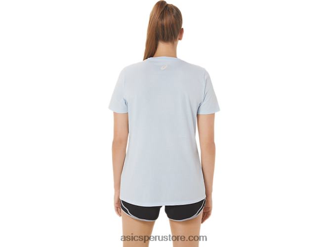 RPVB2971 cielo suave Asics rayas de mujer con cuello en v