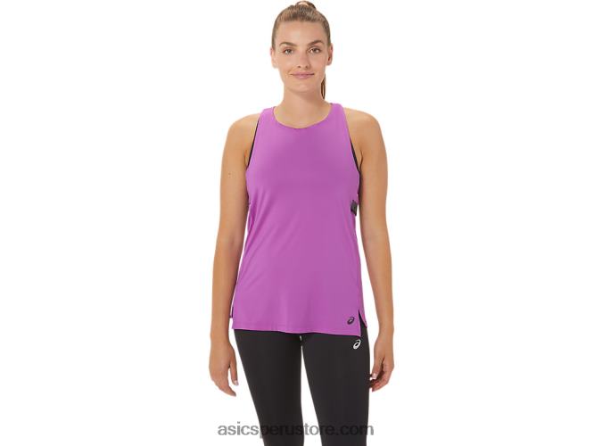 RPVB2977 orquídea Asics camiseta sin mangas fit sana para mujer