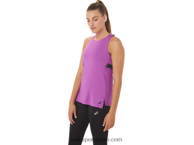 RPVB2977 orquídea Asics camiseta sin mangas fit sana para mujer
