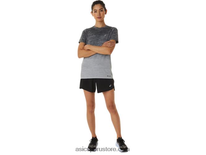 RPVB2986 rendimiento negro Asics camino de las mujeres 55in corto
