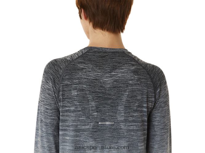 RPVB2988 gris portador/gris glaciar Asics top sin costuras de manga larga para mujer