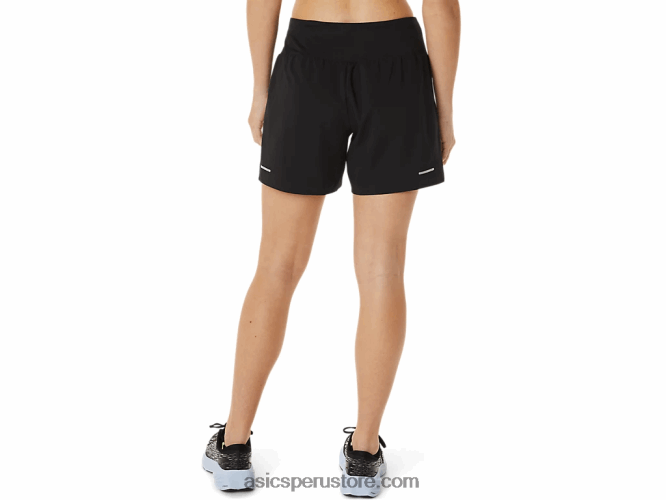 RPVB3002 rendimiento negro Asics carretera mujer 2-n-1 55in corto