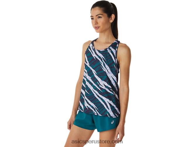 RPVB3027 pantalla de noche/pino aterciopelado Asics camiseta sin mangas de camuflaje salvaje para mujer