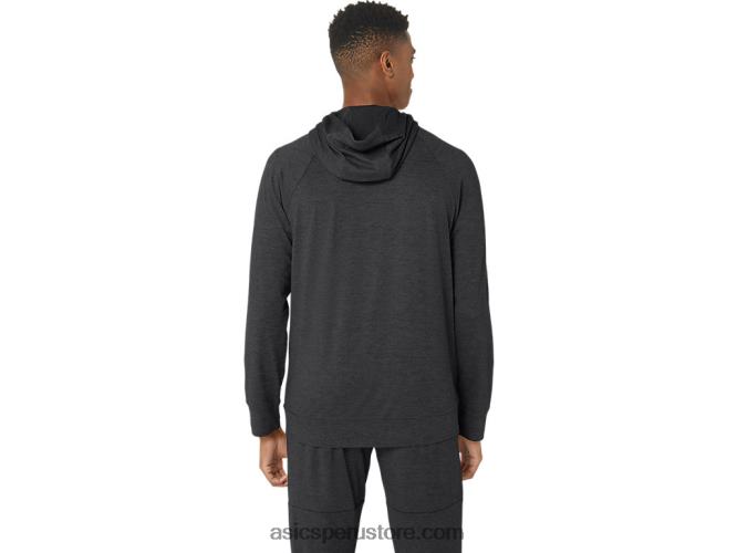 RPVB303 tinte espacial gris grafito Asics sudadera con capucha tech fz 20 para hombre