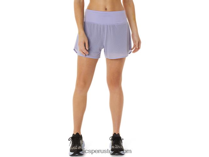 RPVB3030 vapor/sombra nocturna Asics Pantalón corto ventilado 2-n-1 para mujer de 35 pulgadas