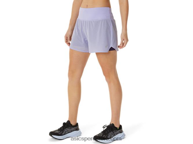 RPVB3030 vapor/sombra nocturna Asics Pantalón corto ventilado 2-n-1 para mujer de 35 pulgadas