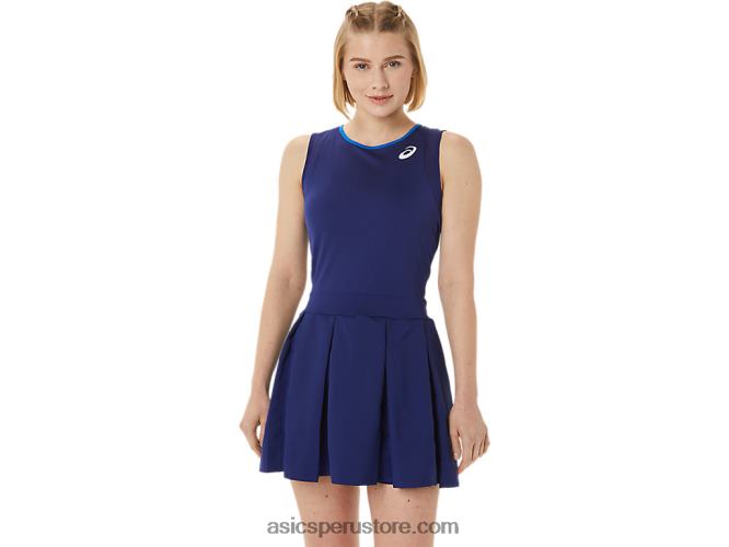RPVB3042 buceo azul Asics vestido de partido de mujer