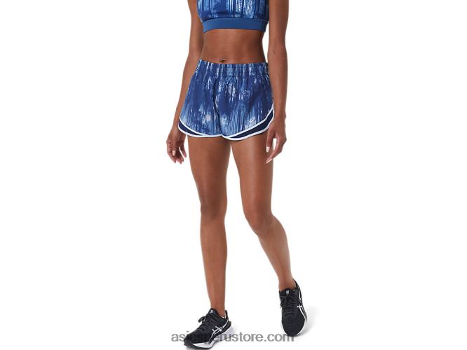 RPVB3053 teñido anudado gran tiburón Asics pantalón corto de mujer pr lyte de 25 pulgadas