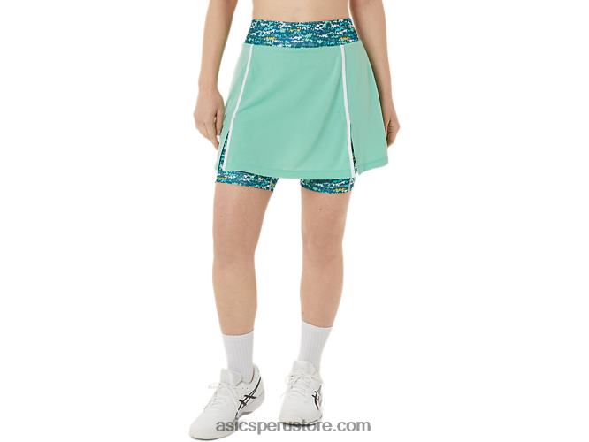 RPVB3057 espuma de mar/tenis japón cepillado aop Asics falda pantalón new strong 92 mujer