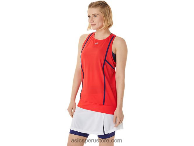 RPVB3060 alerta roja/buceo azul Asics nueva camiseta sin mangas strong 92 para mujer