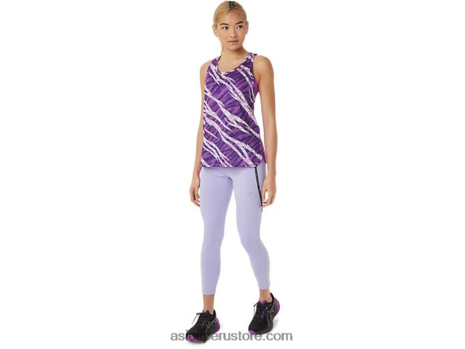 RPVB3068 resplandor orquídea/lavanda Asics camiseta sin mangas de camuflaje salvaje para mujer