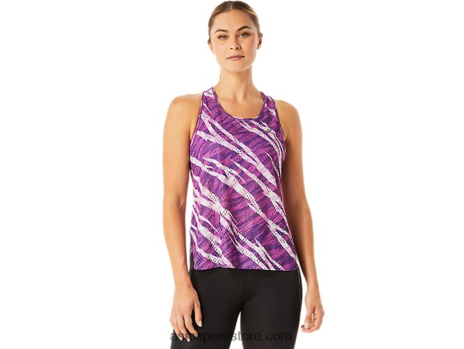 RPVB3073 resplandor orquídea/lavanda Asics camiseta sin mangas actibreeze ventilar para mujer aop