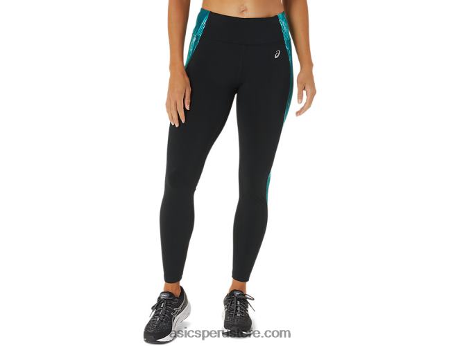 RPVB3081 negro/tie dye terciopelo pino Asics mallas de rendimiento 7/8 para mujer