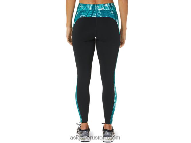 RPVB3081 negro/tie dye terciopelo pino Asics mallas de rendimiento 7/8 para mujer