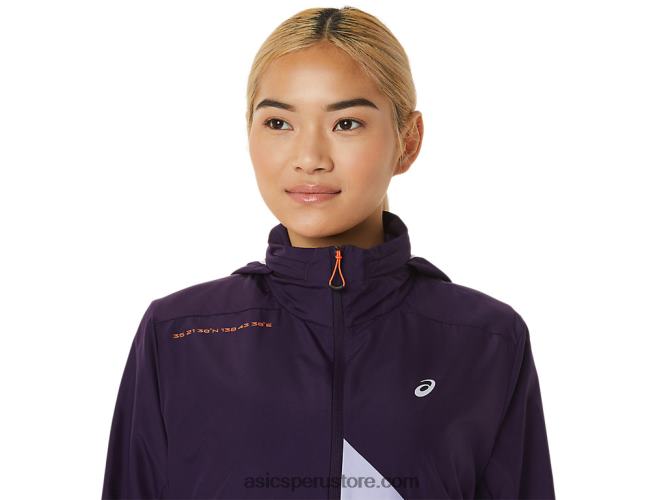 RPVB3084 sombra de noche/vapor Asics anorak fujitrail mujer