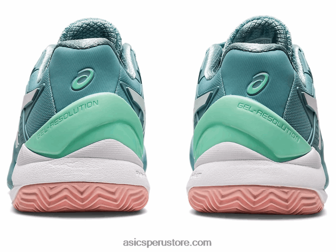 RPVB3087 humo azul/blanco Asics gel-resolución 8 arcilla