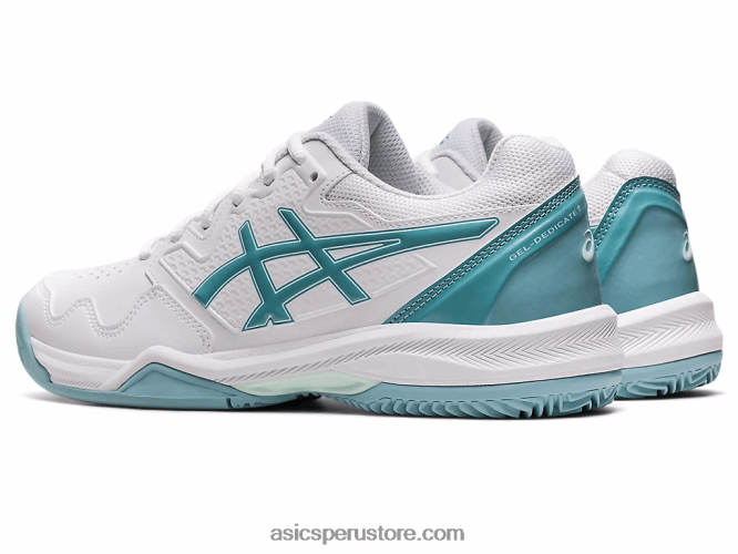 RPVB3184 blanco/azul humo Asics gel-dedicate 7 arcilla
