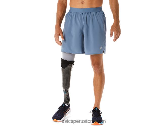 RPVB32 azul acero Asics carretera hombre 7in short