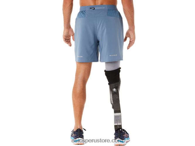 RPVB32 azul acero Asics carretera hombre 7in short