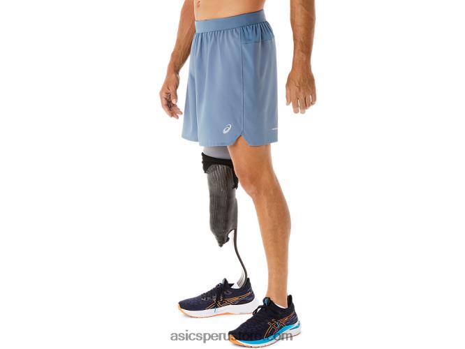 RPVB32 azul acero Asics carretera hombre 7in short