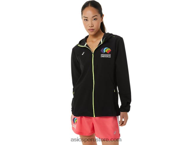 RPVB3222 rendimiento negro Asics chaqueta mujer ready set wch