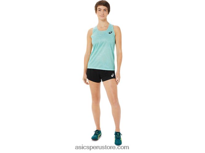 RPVB3262 azul claro Asics camiseta de malla ligera para mujer