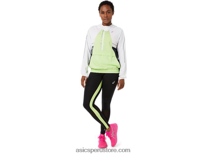 RPVB3270 blanco brillante/verde lima Asics chaqueta de mujer lite-show