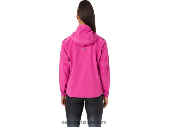 RPVB3274 rojo fucsia Asics chaqueta mujer acelera impermeable 20