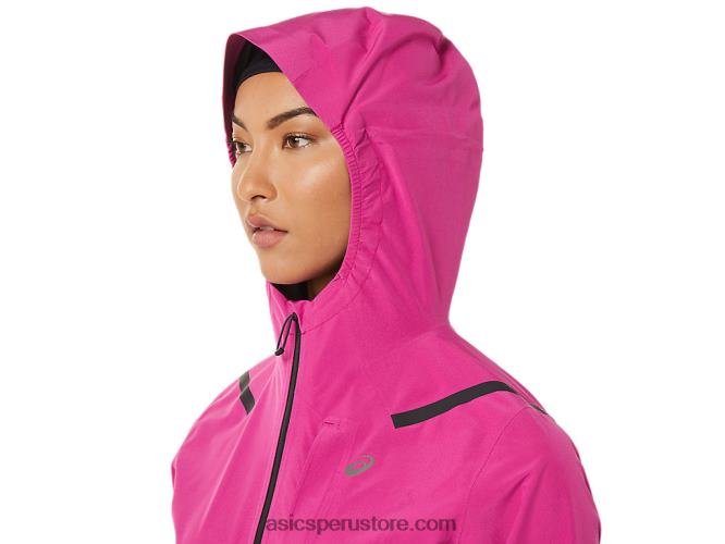 RPVB3274 rojo fucsia Asics chaqueta mujer acelera impermeable 20
