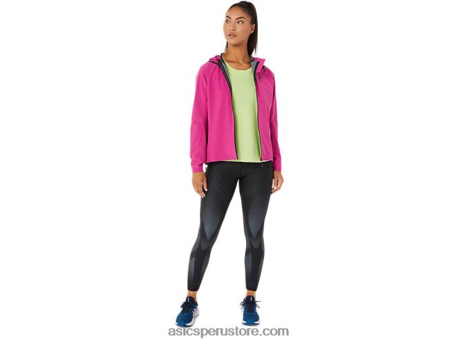 RPVB3274 rojo fucsia Asics chaqueta mujer acelera impermeable 20