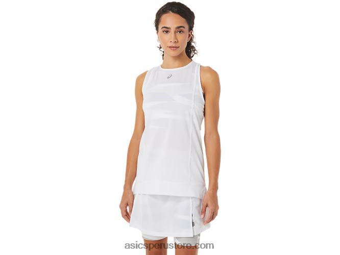 RPVB3279 blanco brillante Asics nueva camiseta sin mangas strong 92 para mujer