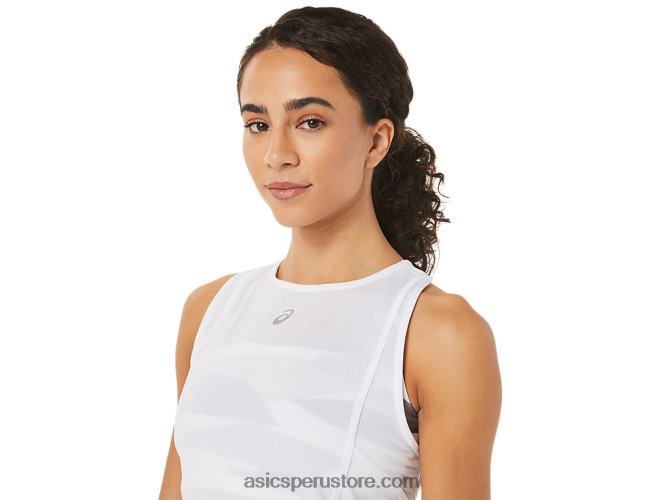 RPVB3279 blanco brillante Asics nueva camiseta sin mangas strong 92 para mujer
