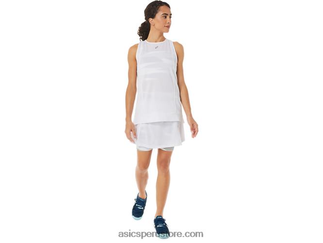 RPVB3279 blanco brillante Asics nueva camiseta sin mangas strong 92 para mujer