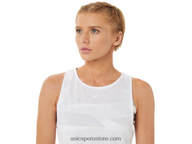 RPVB3283 blanco brillante Asics nuevo vestido strong 92 de mujer