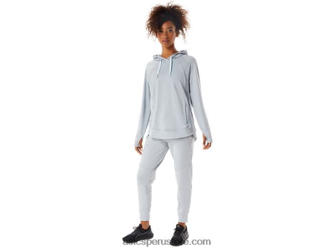 RPVB3289 tinte espacial gris piedmont/salvia Asics sudadera con capucha de tecnología para mujer