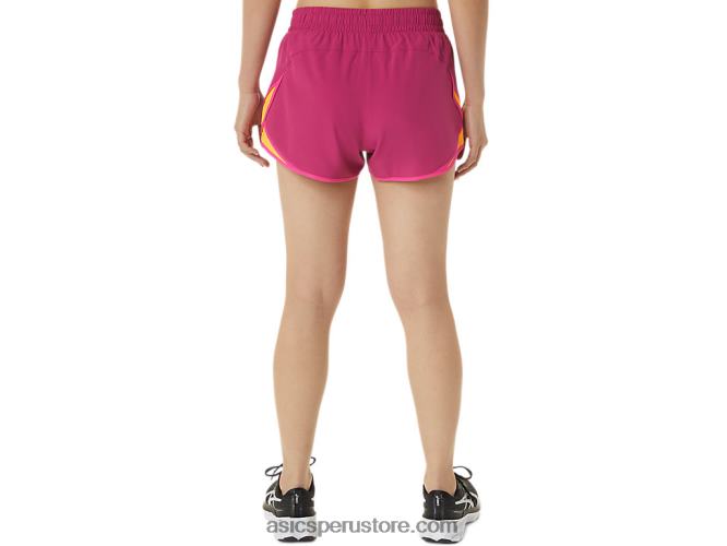 RPVB3300 rojo fucsia/rosa glo Asics pantalón corto de mujer pr lyte de 25 pulgadas