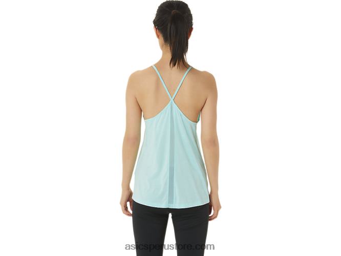 RPVB3304 tinte espacial azul claro Asics tanque de tiras de las mujeres