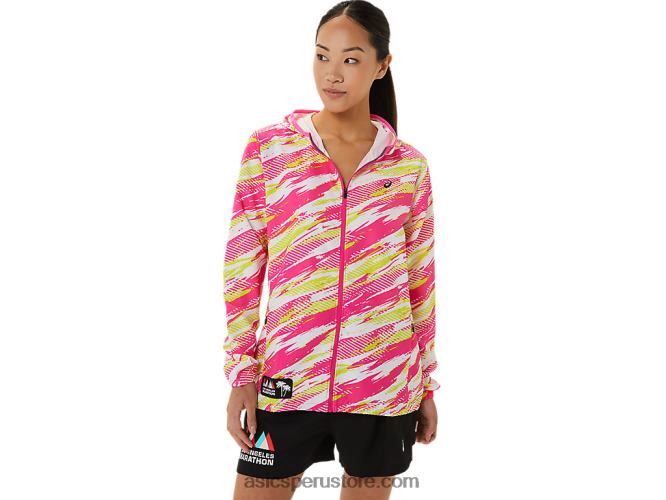 RPVB3309 brillo rosa Asics chaqueta confeccionada para mujer lam