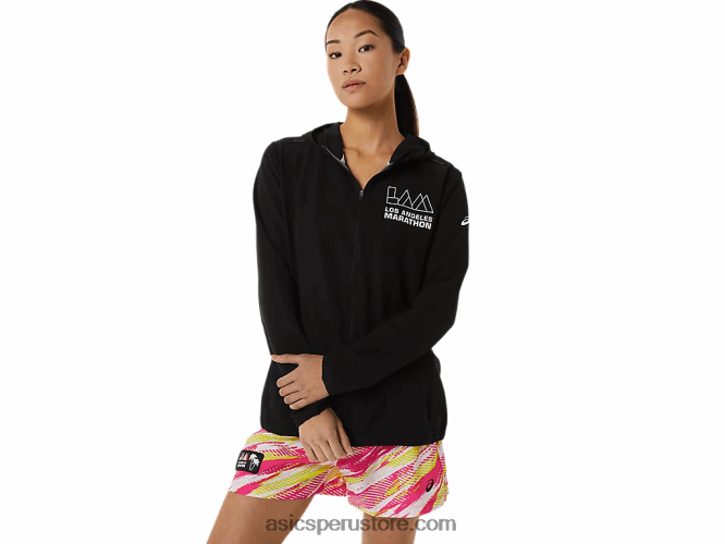 RPVB3311 rendimiento negro Asics chaqueta confeccionada para mujer lam