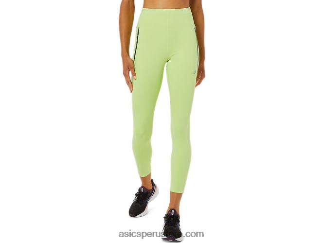 RPVB3335 verde lima Asics mallas mujer race cintura alta