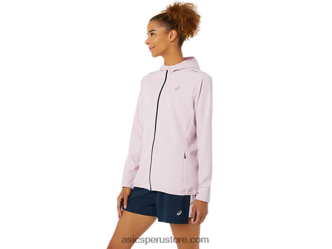 RPVB3338 rosa claro/azul francés Asics chaqueta confeccionada para mujer