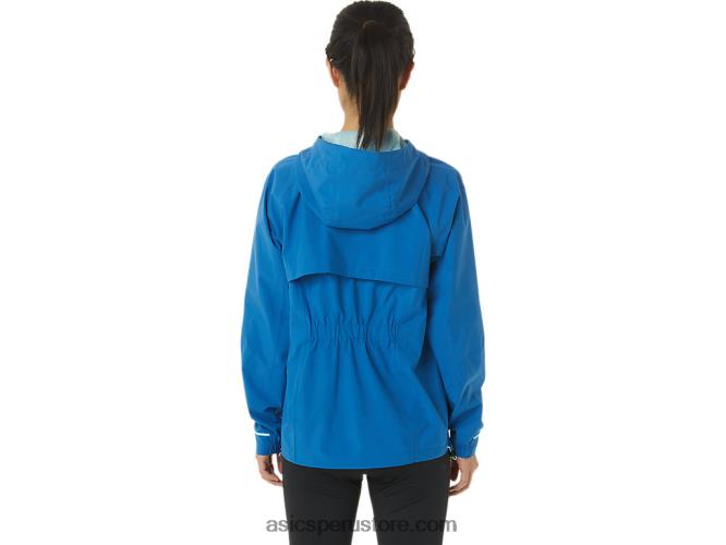 RPVB3341 unidad de lago/azul claro Asics chaqueta impermeable mujer
