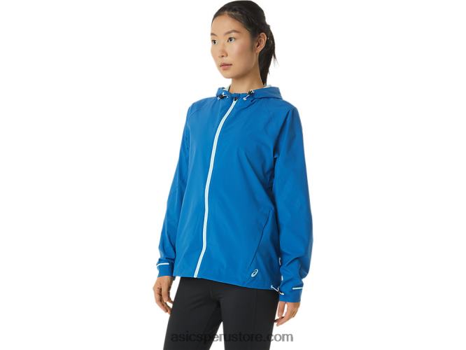 RPVB3341 unidad de lago/azul claro Asics chaqueta impermeable mujer