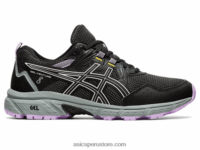 RPVB3354 negro/marfil Asics gel-venture 8 de ancho