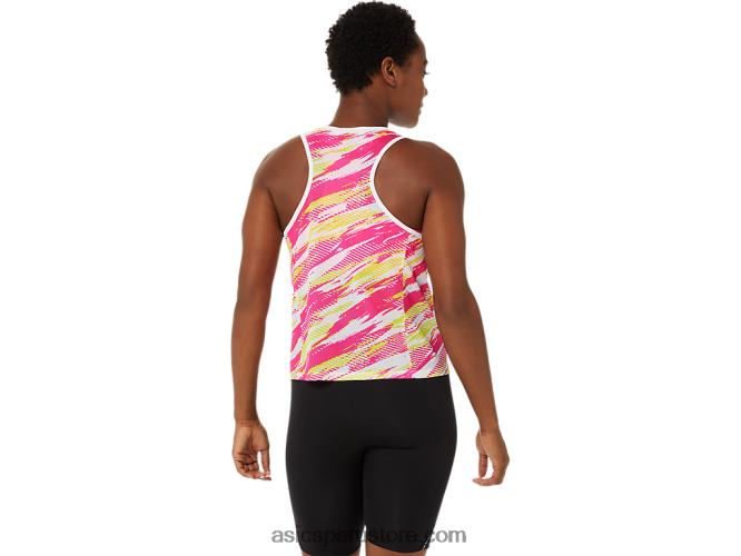 RPVB3373 brillo rosa Asics tanque de inyección de color para mujer