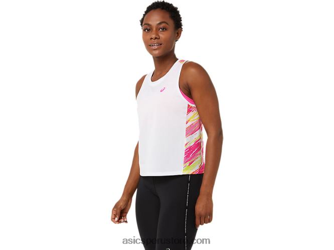 RPVB3373 brillo rosa Asics tanque de inyección de color para mujer