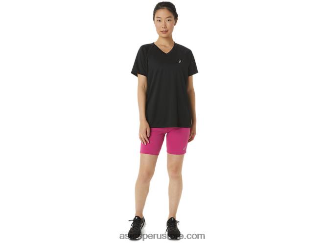 RPVB3376 rojo fucsia Asics pantalón corto de punto de 7 pulgadas para mujer